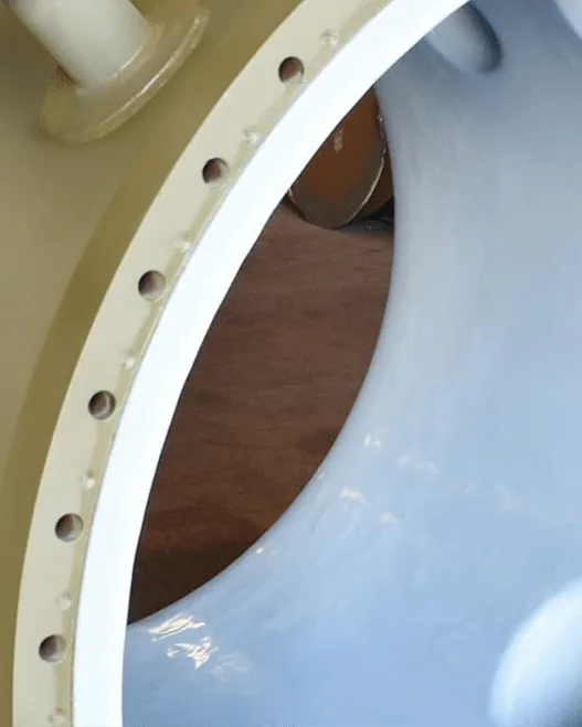 Lined flange for acid service